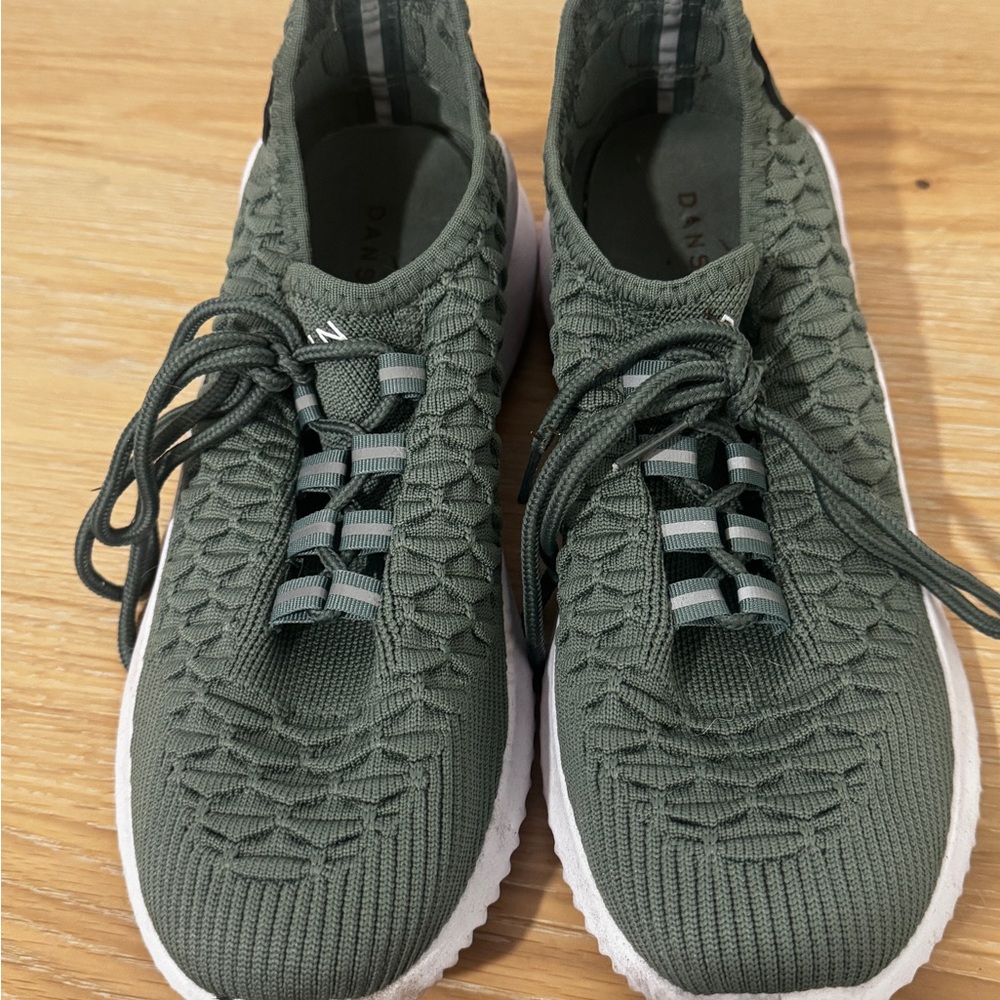 Danskin Olive Knit Sneakers size 10 women’s